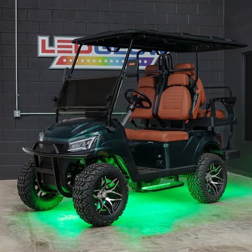 LEDGlow 4pc Million Color LED Golf Cart Underglow Kit for 12V 4-Seater