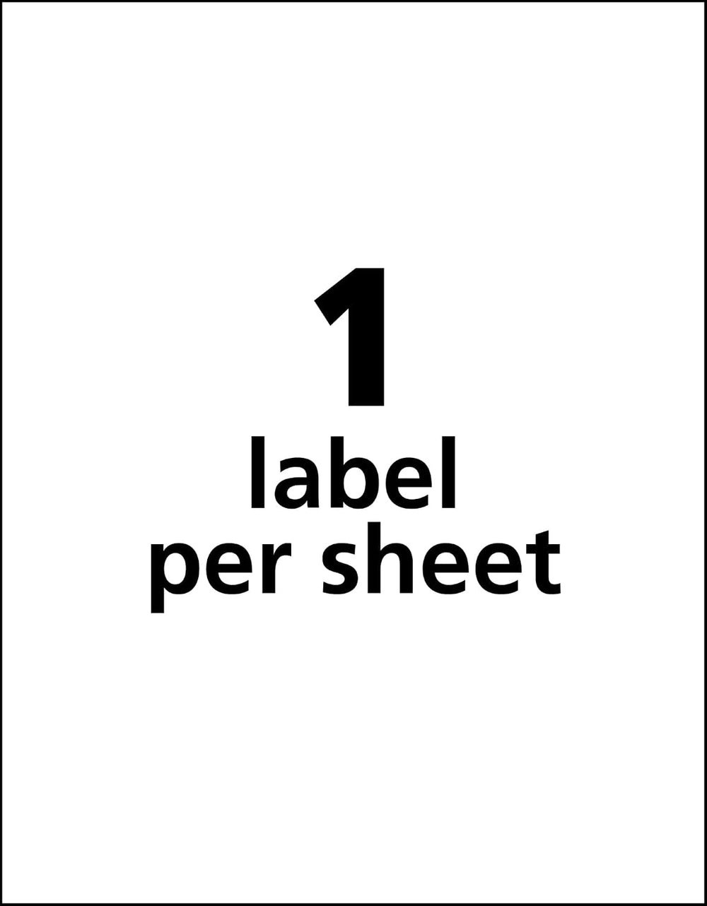 Avery Durable White Cover Up ID Labels for Laser Printers, 8.5" x 11&quo...