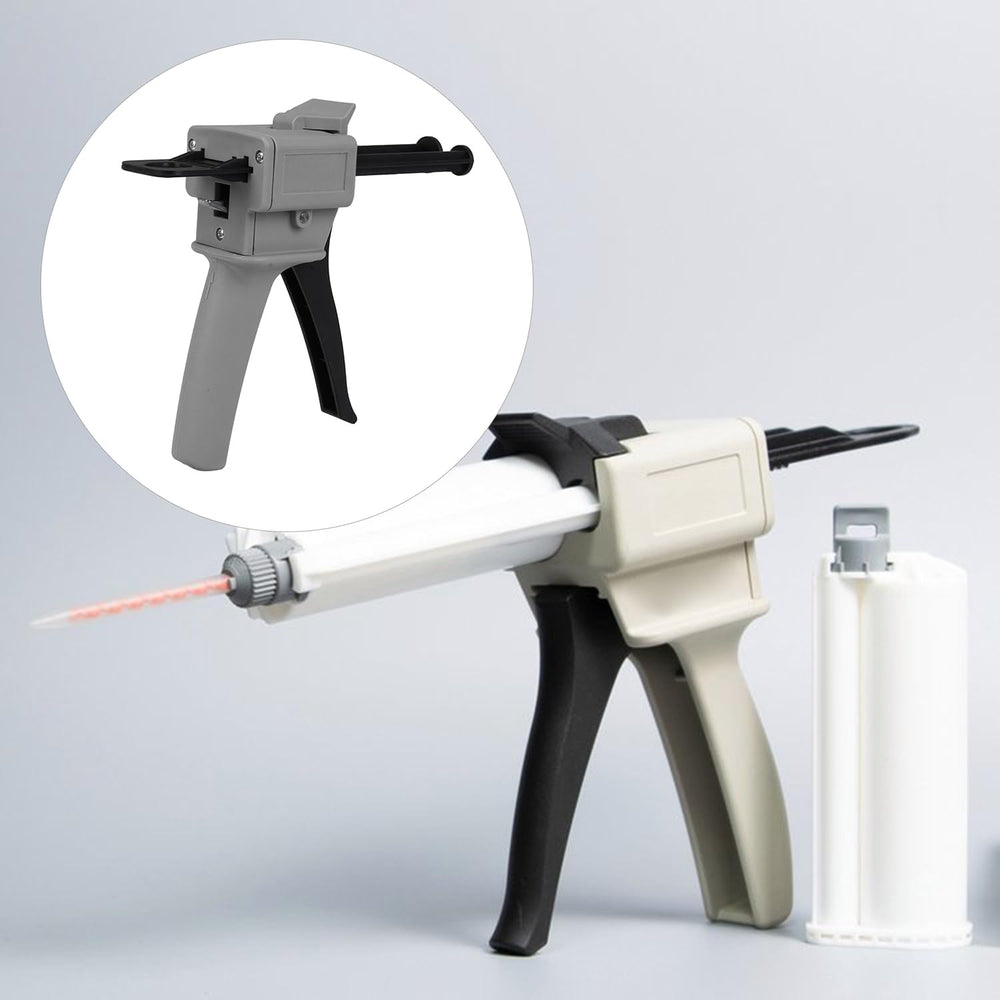 50ML Dual Cartridge Glue Dispensing Gun, Dispensing Ratio 1:1 or 2:1