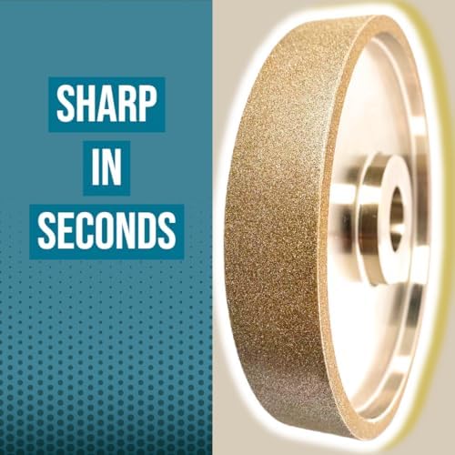 CBN Grinding Wheel 8 inch 80 Grit, 1" Wide, 5/8" Arbor, Suitable fo...