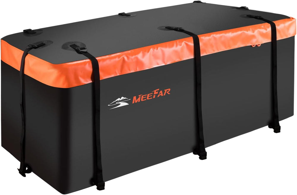 MeeFar Hitch Mount Cargo Carrier Bag Soft Shell 100% Waterproof 15 Cubic Feet
