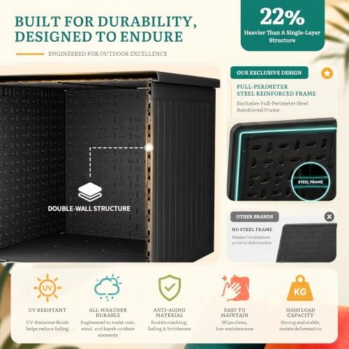 YITAHOME XXL 230 Gallon Extra Large Outdoor Deck Box