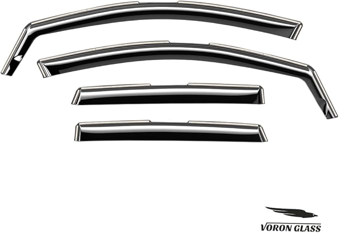 Voron Glass in-Channel Extra Durable Rain Guards (4 Pieces)