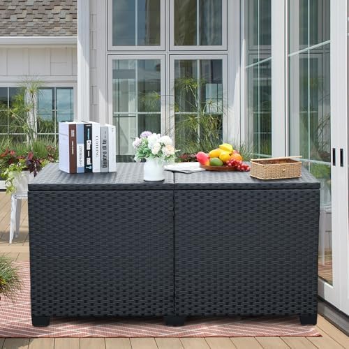 Rattan Star 180 Gallon Outdoor Storage Box Deck Storage Box Cushion Storage B...