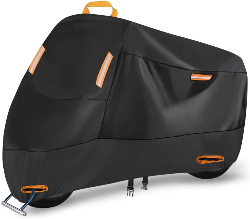 SECELES 300D Motorcycle Cover Heavy Duty, SECELES All Season Durable Scooter