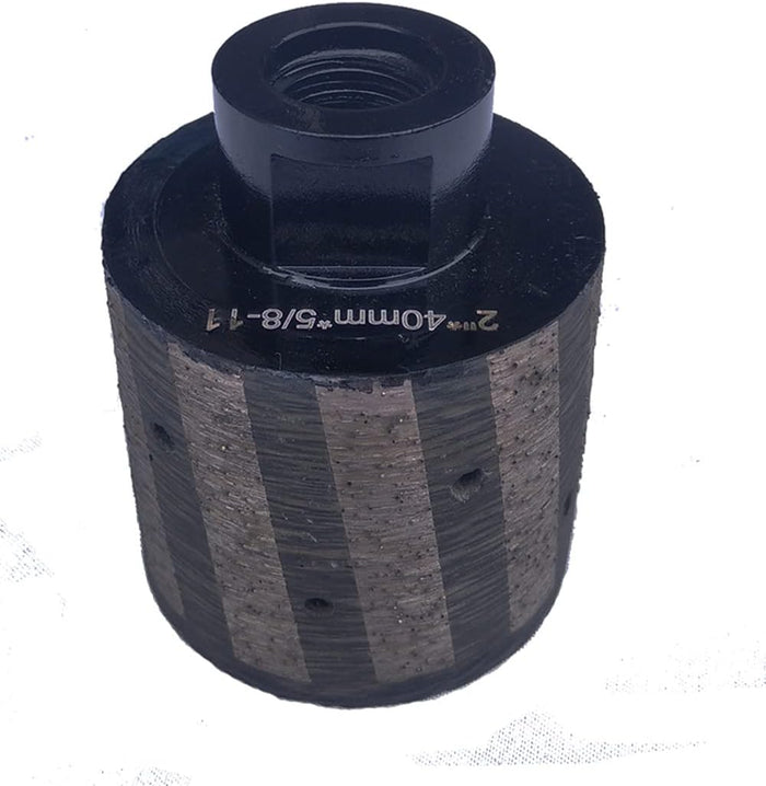 2 Inch Diamond Drum Wheel Resin Filled Zero Tolerance Grit 40/45 5/8-11