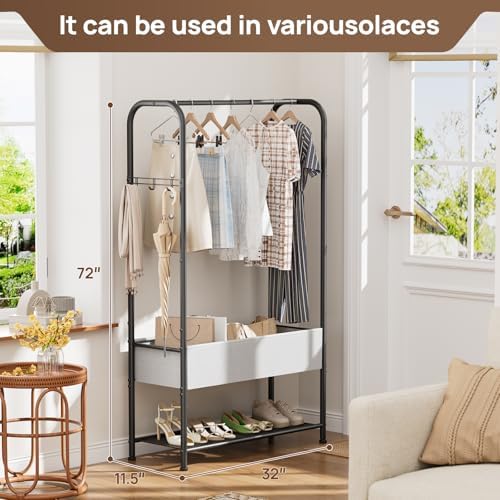 Golpart Freestanding Metal Garment Rack - Heavy Duty Coat & Clothes Hange...