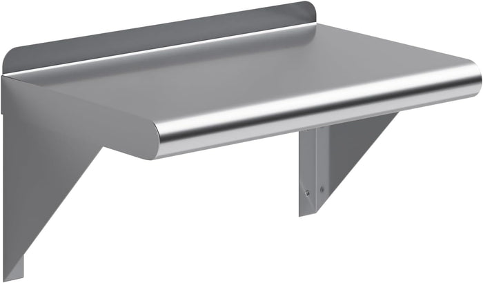 AmGood 10" X 16" Stainless Steel Wall Shelf | Metal Shelving | Garage, Utility