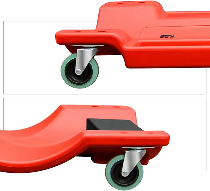 DNA MOTORING 40 Inch Mechanic Creeper, Blow Molded Low Profile Rolling Garage