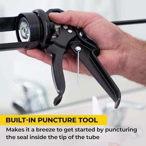 AWF PRO Heavy Duty Caulk Gun 10 oz, 18:1 Thrust Ratio, Pack of 6