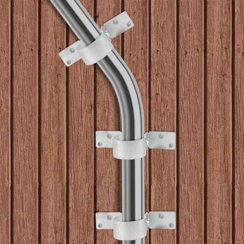 12 PCS Fence Post Brackets, 2-3/8“ Steel to Wood Fence Bracket,