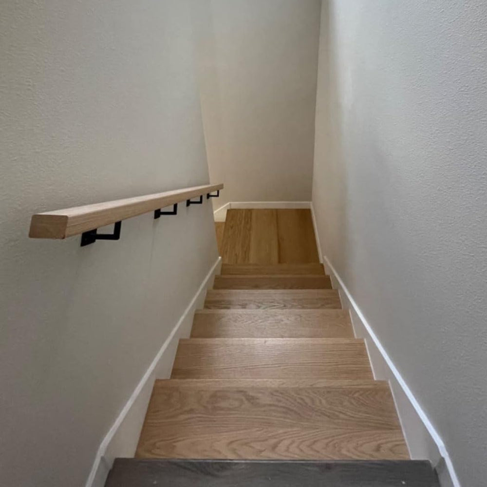 Square Handrail Brackets for Staircase Stair Railing Brackets with Screws (Pa...