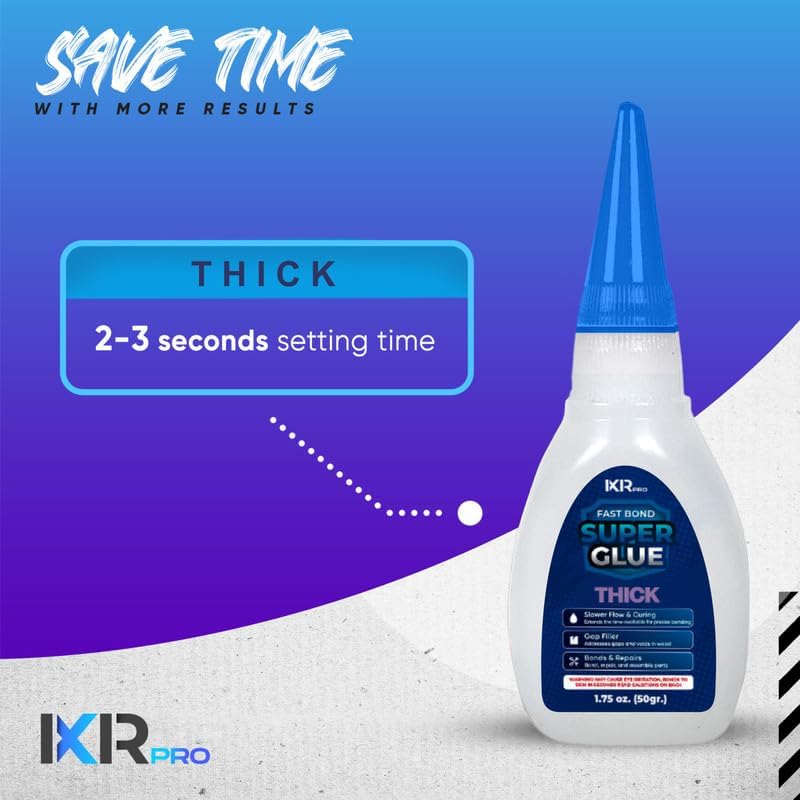 Thick CA Glue, Super Glue, Adhesive, 6 Pcs 1.75oz Repair kit