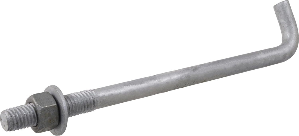 Hillman Anchor Bolts, 5/8in x 12in, 10 Pack, Hot-Dipped Galvanized