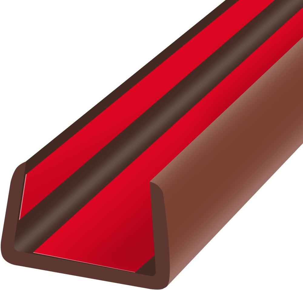 Rubber Edge Trim, Flexible Edge Banding, 3/4" U Channel Furniture Edge P...