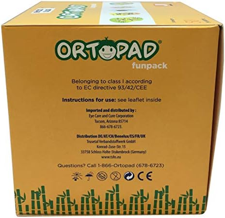 Ortopad® Adhesive Eye Patches, 50/bx, Fun Pack, Med Size 2-4 yr