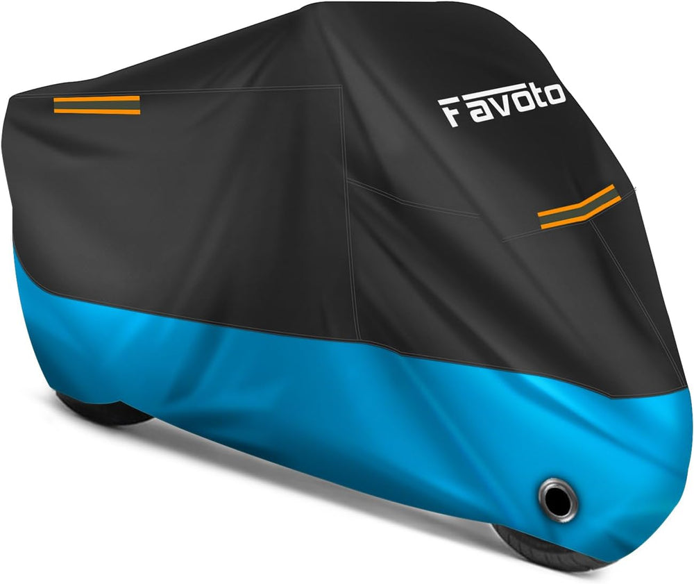 Favoto Motorcycle Cover 104 inches Length All Season Universal Weather