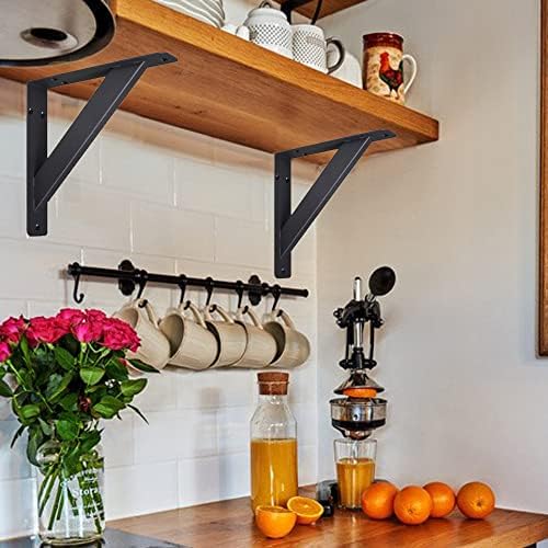 2Pcs Heavy Duty Shelf Brackets Countertop Support Brackets,10"x10"C...