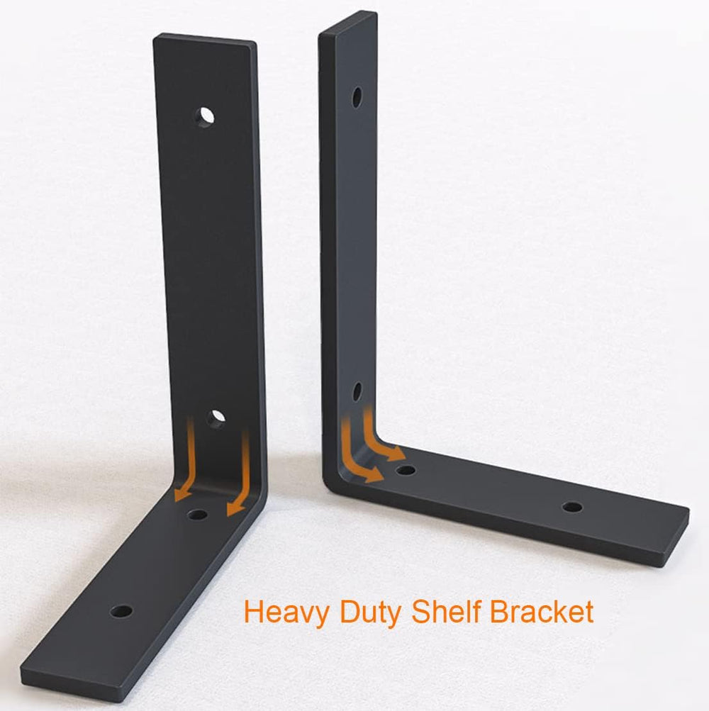 12 Inch Shelf Bracket Heavy Duty L Shelf Bracket 12 x 8 Inch Metal Shelf Brac...