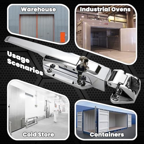 Walk in Cooler Door Handle, Walk in Cooler Door Closer Complete Latch Kit, Fr...