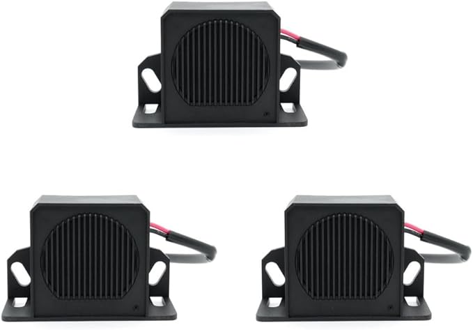 87dB~102dB beep Sound 12-24V Backup Alarm Reversing Alarm (3 PCS)