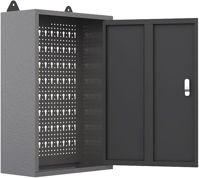 JZD Steel Wall Mount Storage Garage Cabinet, Metal Hanging Tool Cabinets