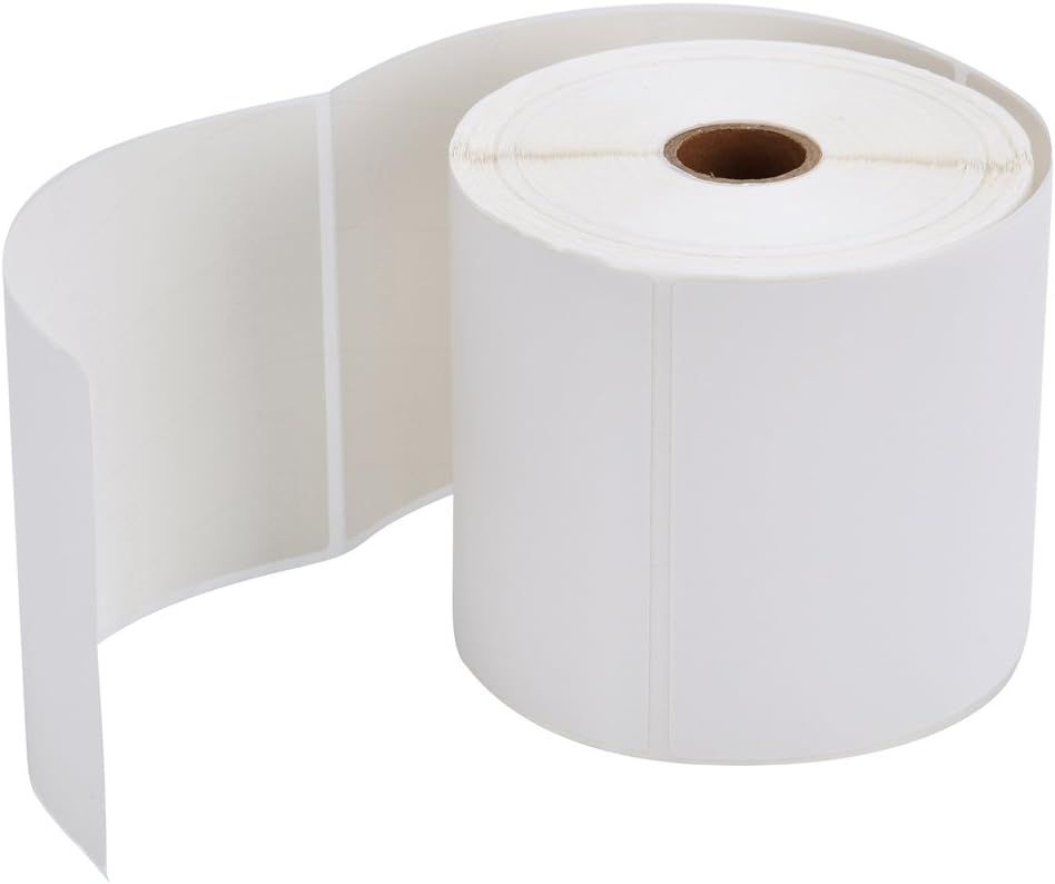MFLABEL 4x6 Direct Thermal Shipping Labels - 10 Rolls of 450 Labels/Roll, Com...