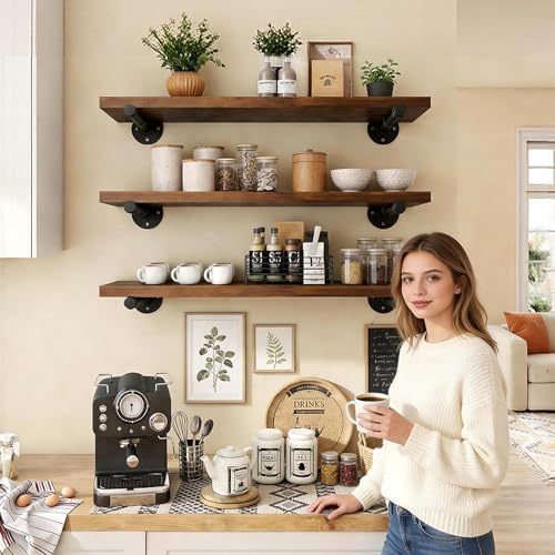 IAE Wall Mounted Closet Rod,Industrial Pipe Clothes Rack,Closet Hanging Bar