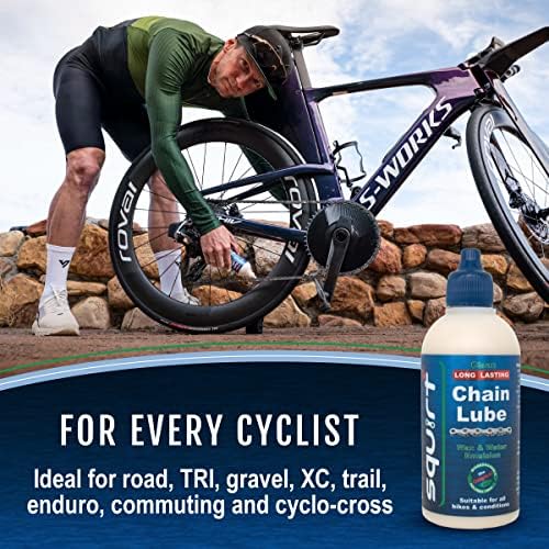 Squirt Chain Lube for Bikes 500 ml – Long-Lasting Lubricant for All Bike Chai...