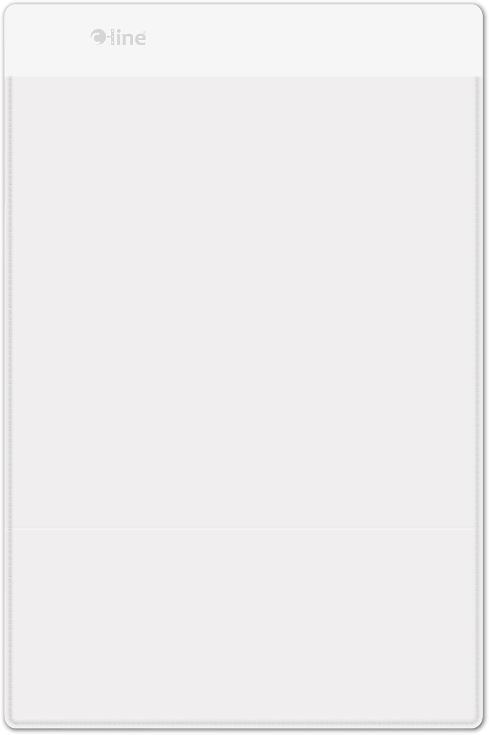 C-Line Clear Shop Ticket Holder, Self-Adhesive, 5 x 8, 50/Bx (70058)