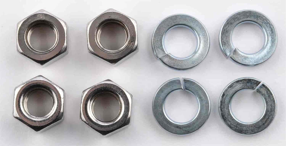 JEGS Chrome Bumper Bolt Kit | Made in USA | Includes Four Each 5/16 Carriage ...