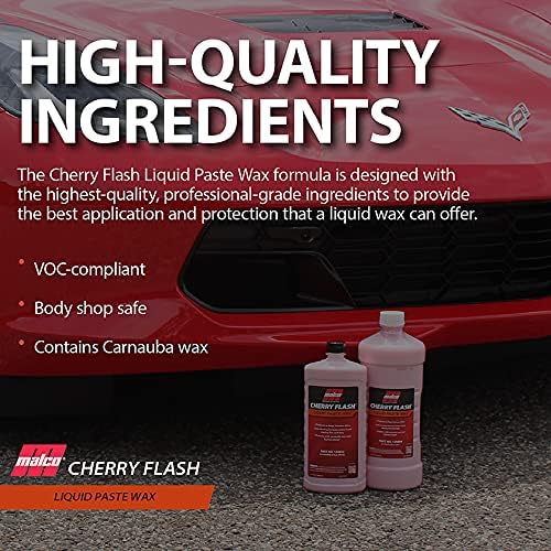 Malco Cherry Flash Automotive Liquid Paste Wax – Protect & Shine Your