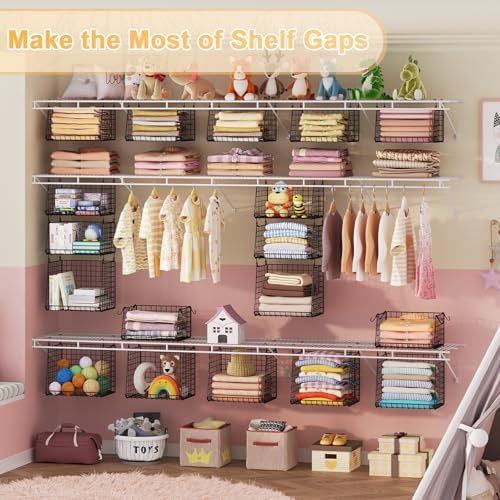 Lyuwanxian 4-Tier Hanging Closet Organizer with 360°Rotating Hooks – Foldable...