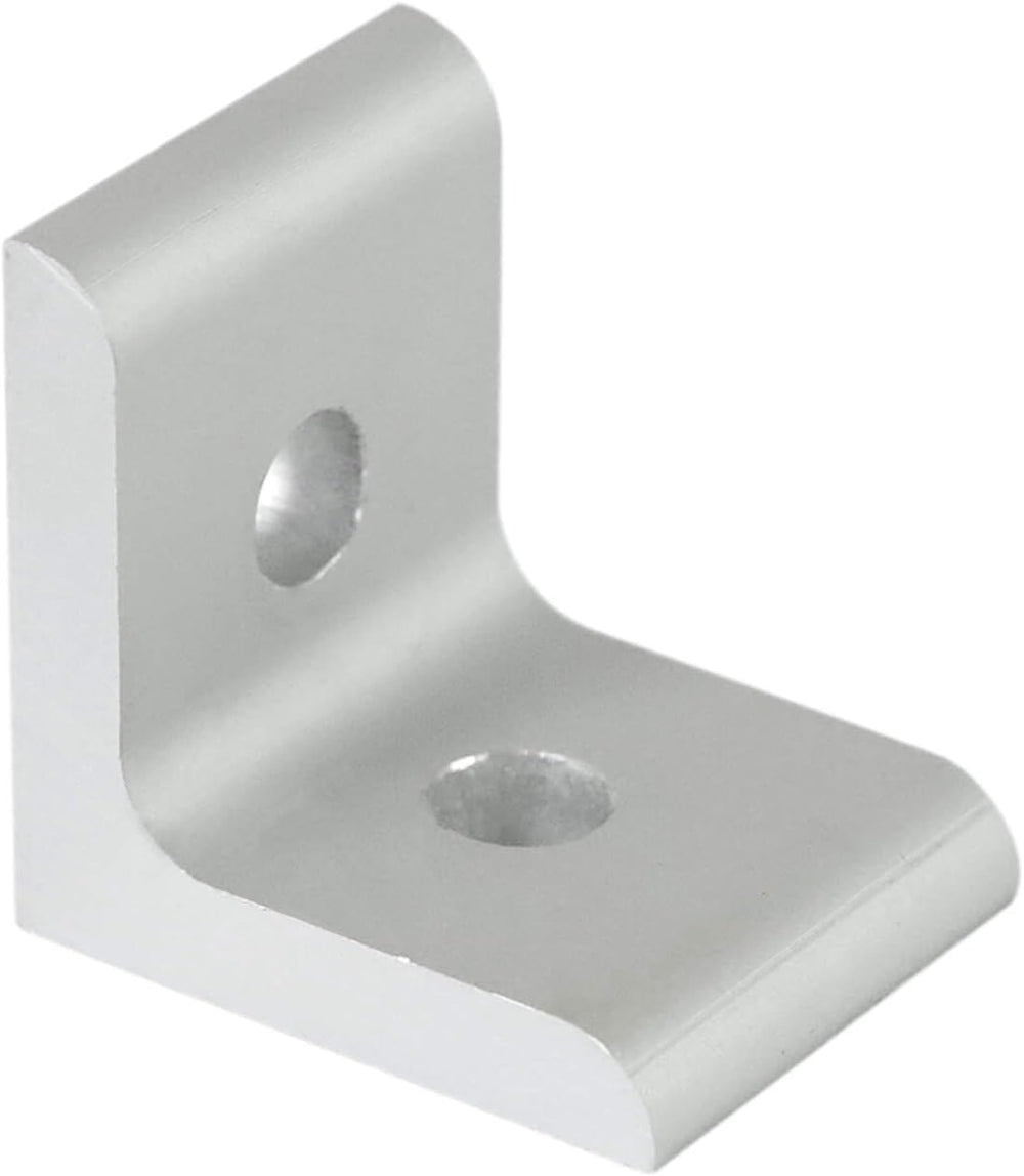 25 Packs 1515 Series Aluminum 2 Hole Inside Corner Bracket, L Bracket Connect...