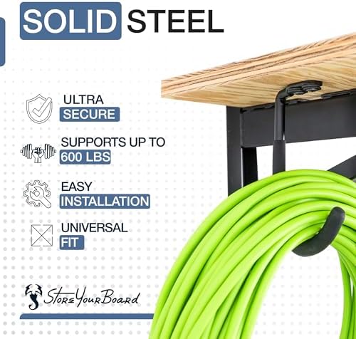 StoreYourBoard 24 Inch Heavy Duty Shelf Brackets, Set of 4 for 2' x 4'...