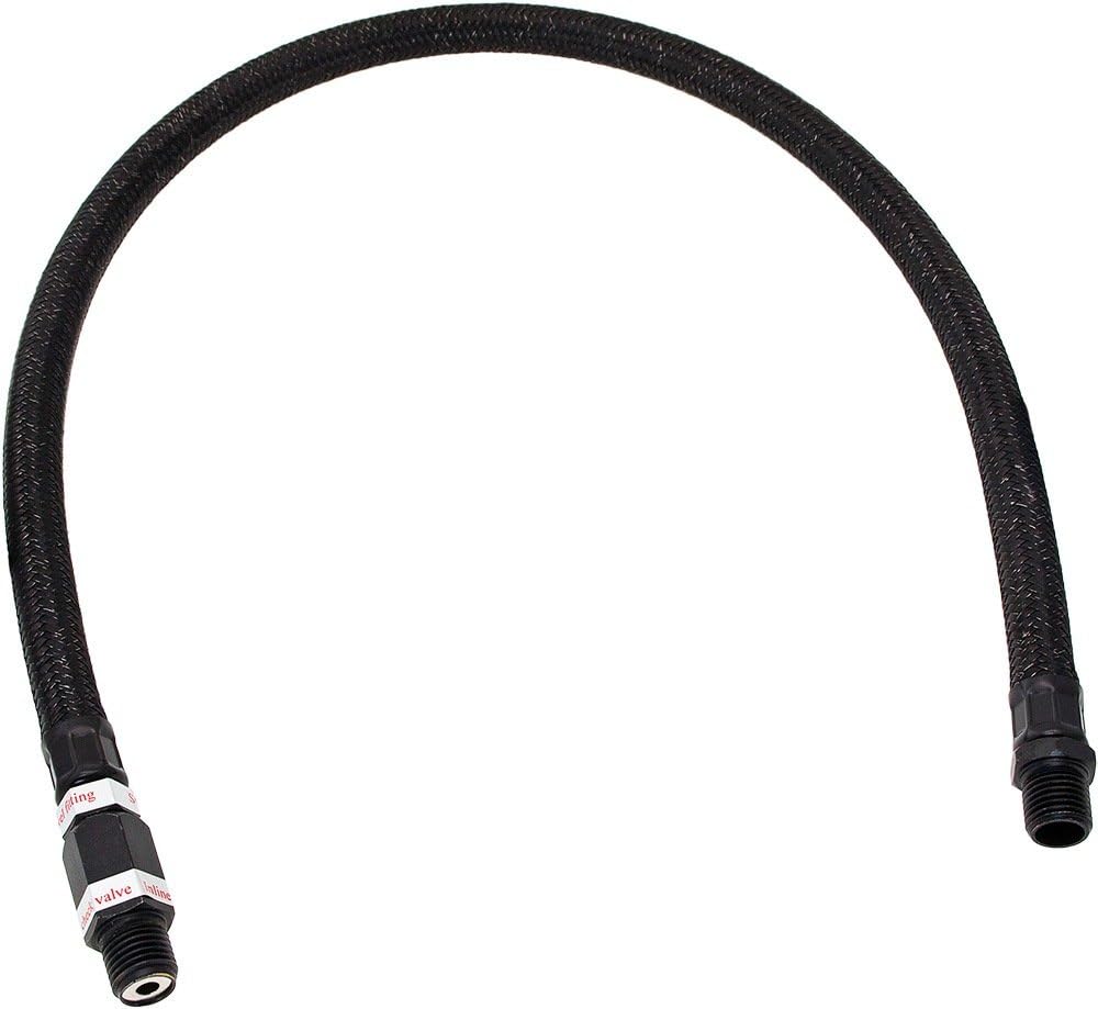 Vixen Horns Stainless Steel Air Compressor Braided Leader Hose with Check Val...