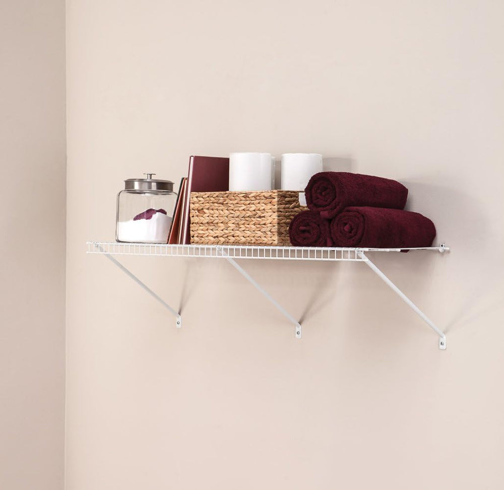 ClosetMaid Multi-Purpose Ventilated Wire Shelf Kit, 4 Ft. by 16in., White