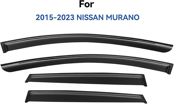 Window Visors Rain Guards for 2015-2024 Nissan Murano, Out-Channel Window Vent