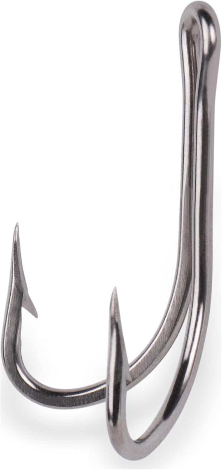Mustad Classic 2 Extra Strong Dublin Point Double Hook with Extra Short Open ...