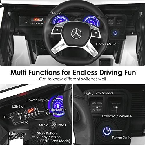 Costzon Ride on Car, Licensed Mercedes-Benz Maybach, 12V Battery Powered