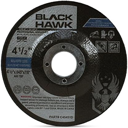 BHA 4-1/2 x .045 x 7/8 Cut Off Wheels for Metal, Depressed Center - 25 Pack