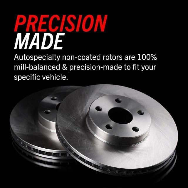 POWERSTOP KOE1358 Autospecialty Front Replacement Brake Kit-OE Brake Rotors &...