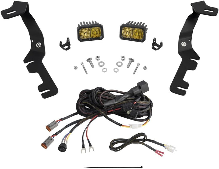 Diode Dynamics Stage Series Backlit Ditch Light Kit compatible with Ram 1500 2019-2024, C2 1.0 Pro Yellow Combo