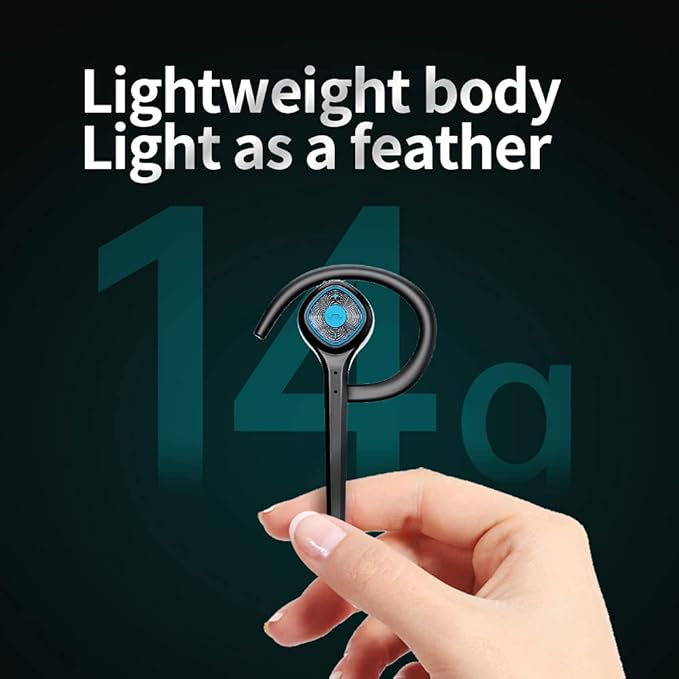 IHAO Wireless Bluetooth Earpiece Headphone Dual Noise Cancelling Mic Painless