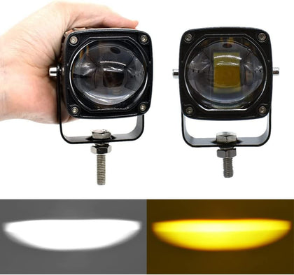 2 Inch 60W 8D Lens Led Work Light 6000K White 3800K Yellow Driving Light Fog Lights Spotlight Car Truck Off Road Motorcycle 12V 24V