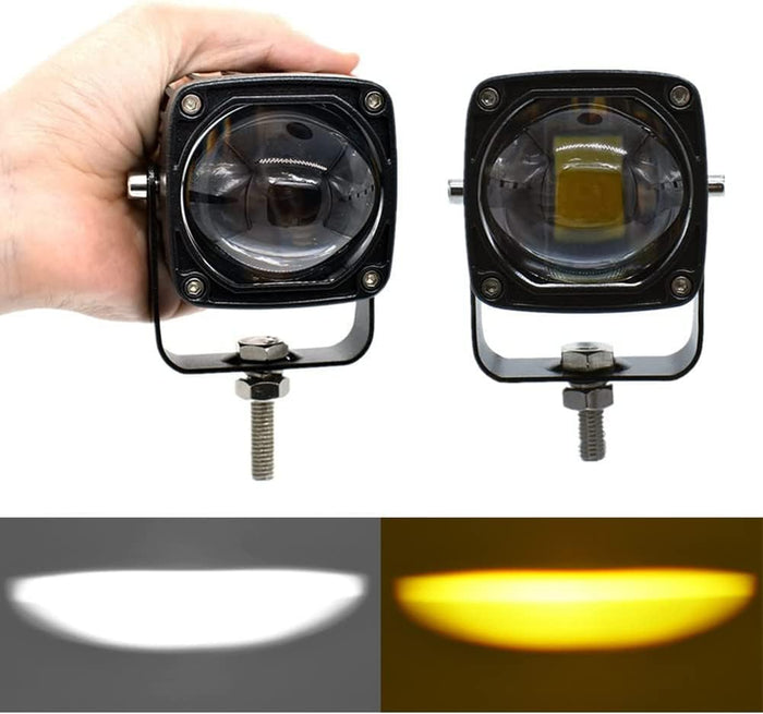 2 Inch 60W 8D Lens Led Work Light 6000K White 3800K Yellow Driving Light Fog Lights Spotlight Car Truck Off Road Motorcycle 12V 24V