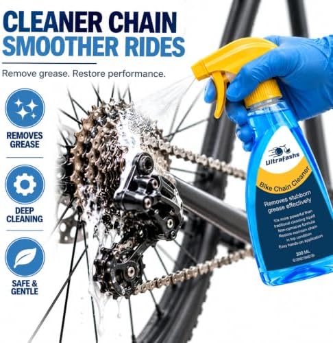 Bike Cleaning Kit, 13-Piece with Degreaser, Lube & Chain Scrubber