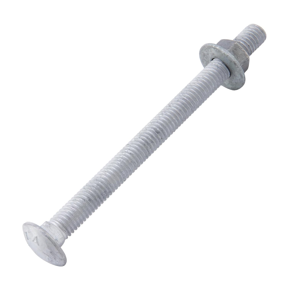 3/8" x 5" Carriage Bolts (50 PCS), Hot Dip Galvanized, Heavy Duty R...