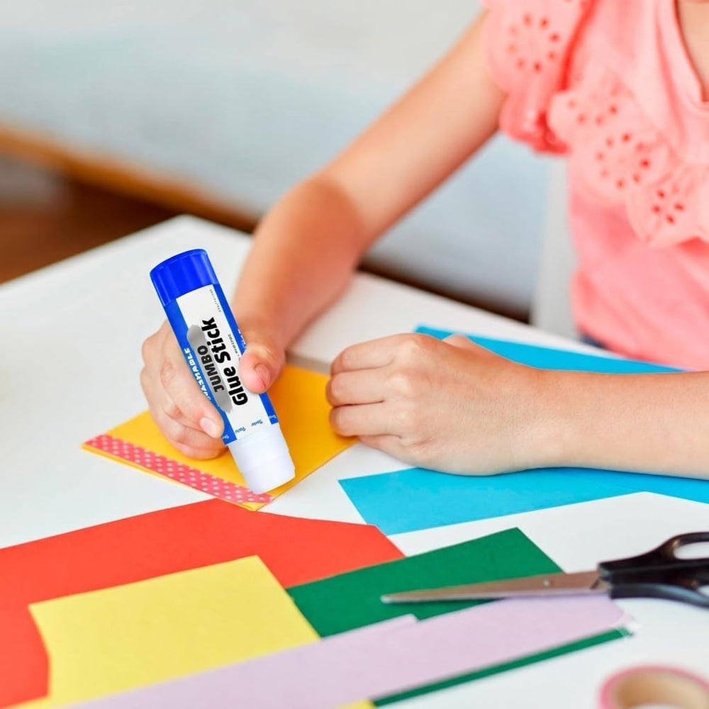 Darice Jumbo Glue Sticks, 1.4 Oz (40g) – All-Purpose Washable School Glue for...