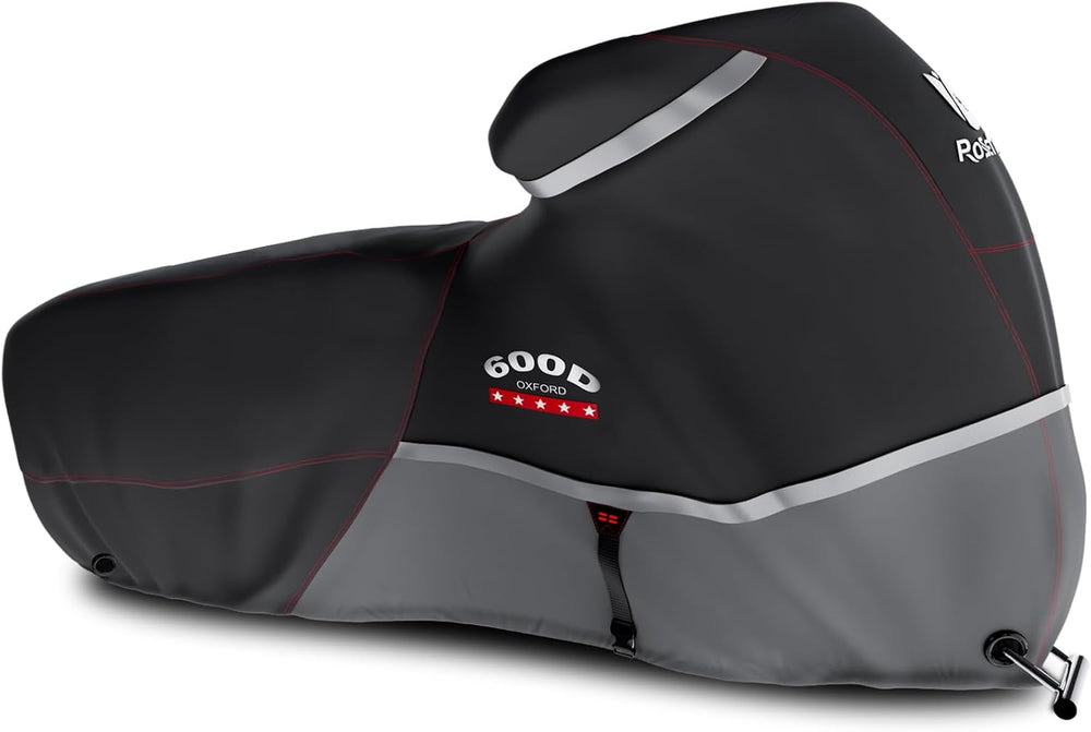 Rosefray Motorcycle Cover 600D Heavy Duty All Season Universal Weather